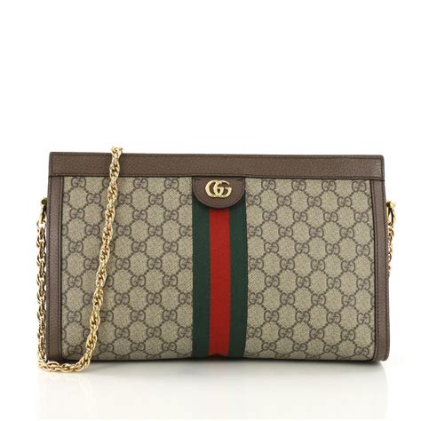 gucci chain green mens bag|Gucci shoulder bag price.